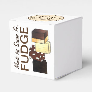 Homemade Fudge Candy Confectionery Made Baked By Favour Box