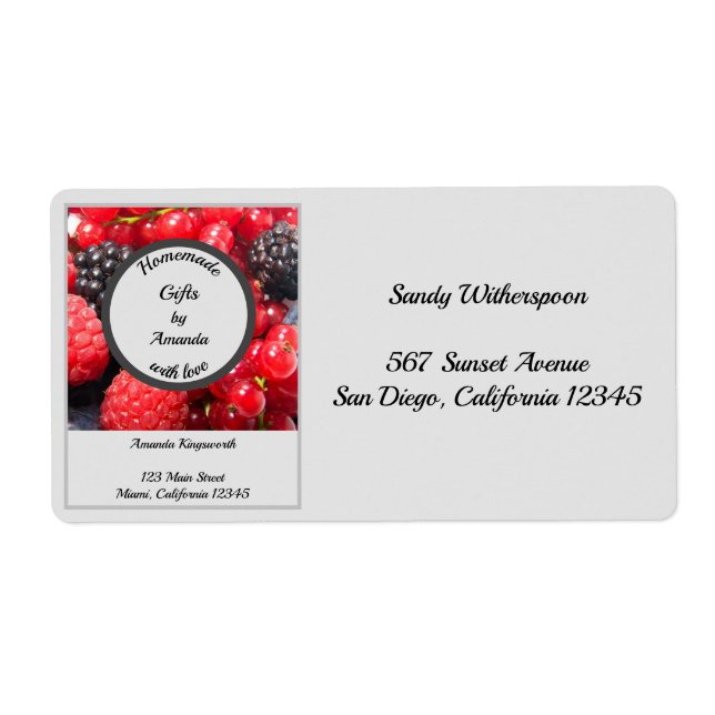 Homemade gifts with love customisable packing (Front)