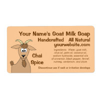 Homemade Goat Milk Soap Labels Design Template