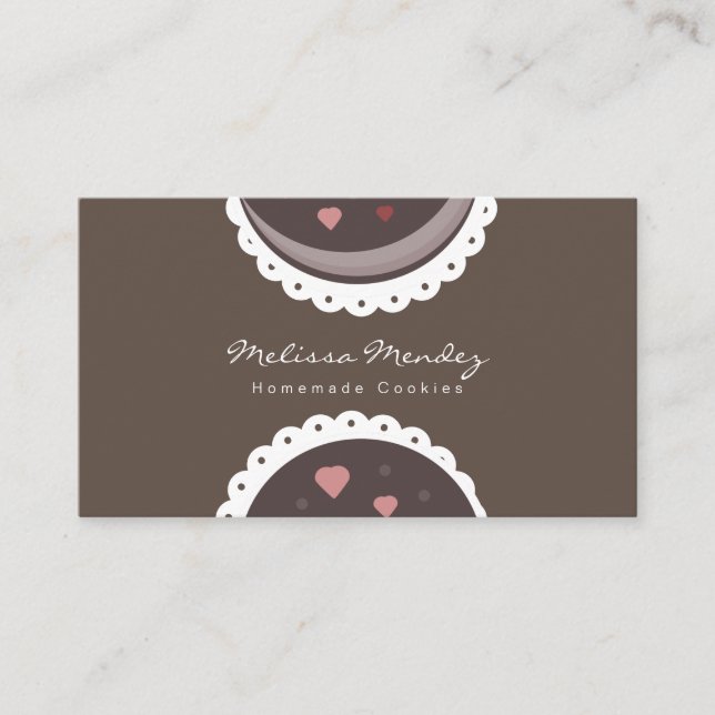 Homemade Goods Cookie Biscuit Bakery Business Card (Front)