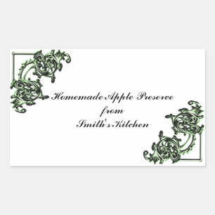 Homemade goods label template - stickers