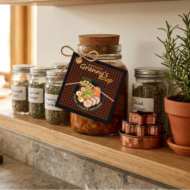Homemade Granny’s Soup Personalised Label Tag (Creator Uploaded)