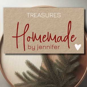 Homemade Handmade Crafts Calligraphy Signature Business Card