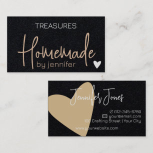 Homemade Handmade Crafts Calligraphy Signature Business Card