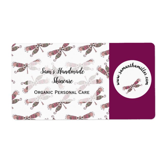 Homemade Health & Beauty Business Shipping Label (Front)