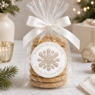 Homemade Holiday Christmas Baked Goods Classic Round Sticker