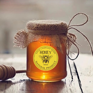 Homemade Honey Editable Label Sticker