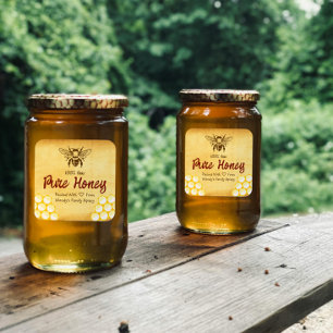 Homemade Honey Editable Label Sticker