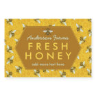 Homemade Honey Jar Labels | Bees Honeycomb Custom