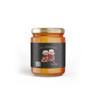 Homemade Honey QR Code Food Label