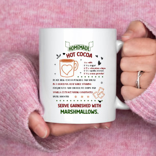 Homemade Hot Cacao Cookie Recipe Christmas Gift Coffee Mug