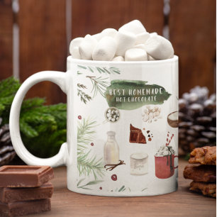 Homemade Hot Chocolate Recipe   Holiday Coffee Mug