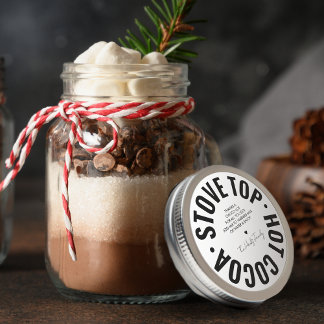 Homemade Hot Chocolate Trendy Fun Holiday Classic Round Sticker