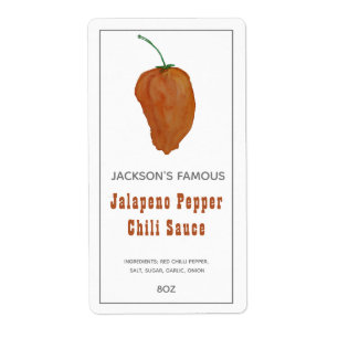 Homemade Hot Sauce Jalapen Pepper Chilli Sauce 