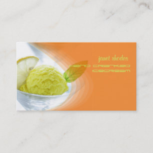 Homemade icecream shop business card