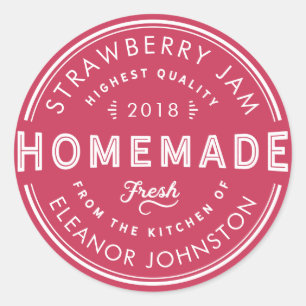 Homemade Jam / Jelly Label Fresh from Your Kitchen