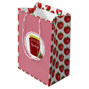 Homemade Jam Label Sticker Editable Medium Gift Bag