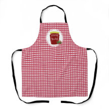 Homemade Jam Red and White Gingham Editable