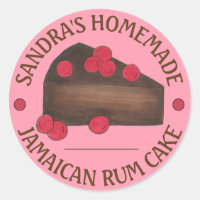 Homemade Jamaican Rum Cake Slice Baked By