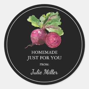 Homemade just for you beet root label