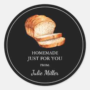 Homemade just for you bread label