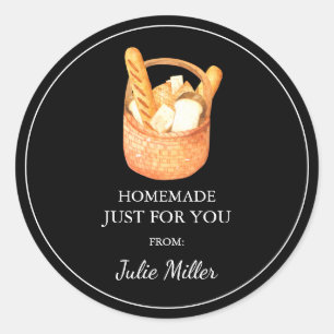 Homemade just for you bread label