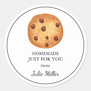 Homemade just for you cookies label