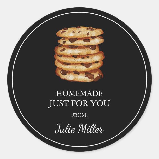 Homemade just for you cookies label (Front)