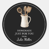 Homemade just for you cooking and baking label