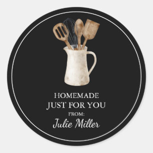 Homemade just for you cooking and baking label