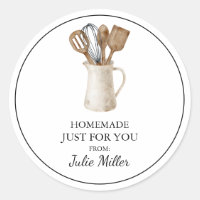 Homemade just for you cooking and baking label