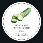 Homemade just for you cucumber label<br><div class="desc">Special for you!</div>