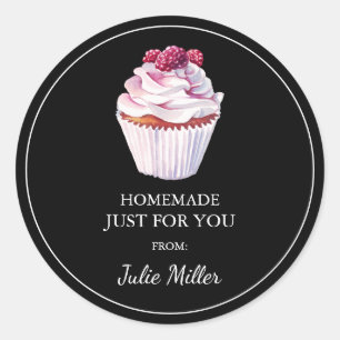 Homemade just for you cupcakes label