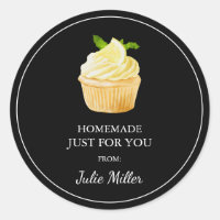 Homemade just for you cupcakes label