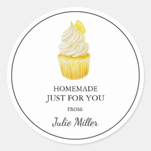 Homemade just for you cupcakes label