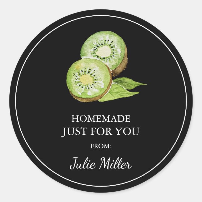 Homemade just for you kiwi label (Front)