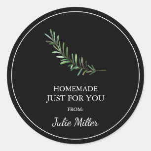 Homemade just for you rosemary label