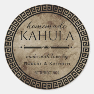 Homemade Kahula Personalised Classic Round Sticker