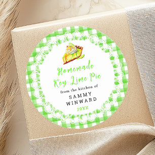 Homemade Key Lime Pie Label