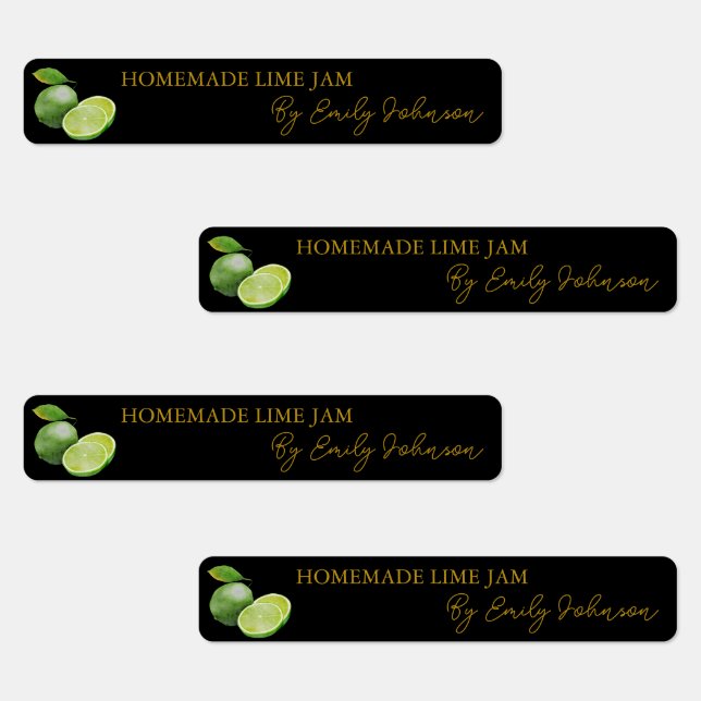 Homemade Lime Jam Thin Label (Group)