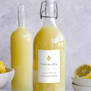 Homemade Limoncello Gift Label