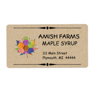 Homemade Maple Syrup Shipping Label
