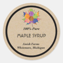 Homemade Maple Syrup Sticker