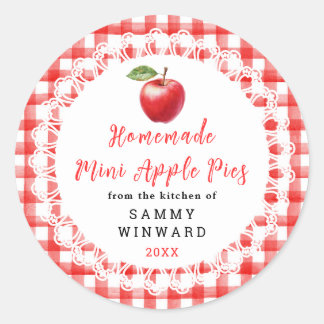 Homemade Mini Apple Pies Label