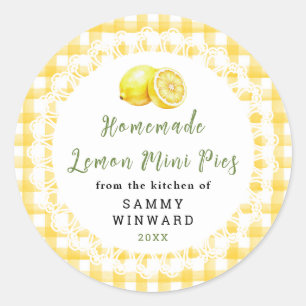 Homemade Mini Lemon Pie Label