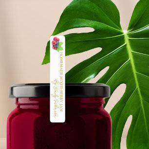 Homemade Mixed Berry Jam Thin Label
