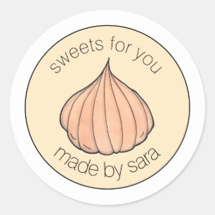 Homemade Modak Coconut Mithai Indian Sweet Classic Round Sticker