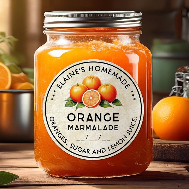 Homemade Orange marmalade vintage style label (Creator Uploaded)