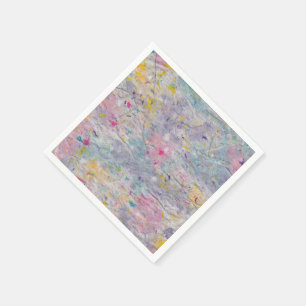 Homemade Paper with Colourful Pulp Accents Napkin