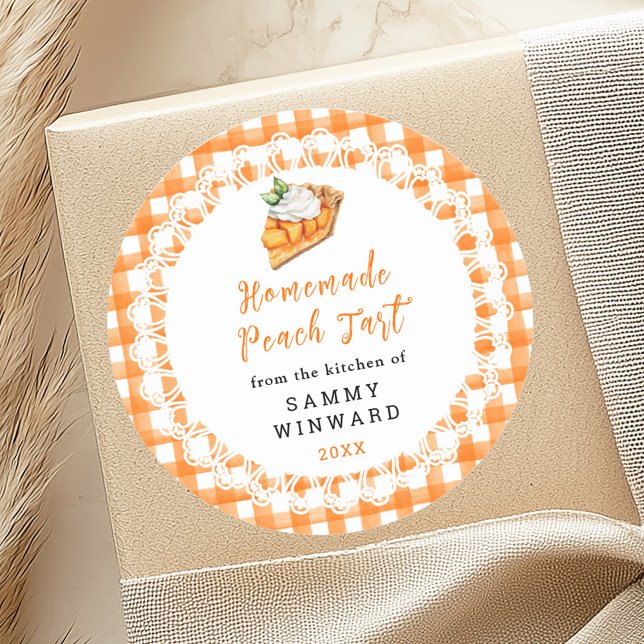 Homemade Peach Tart Food Label (Creator Uploaded)